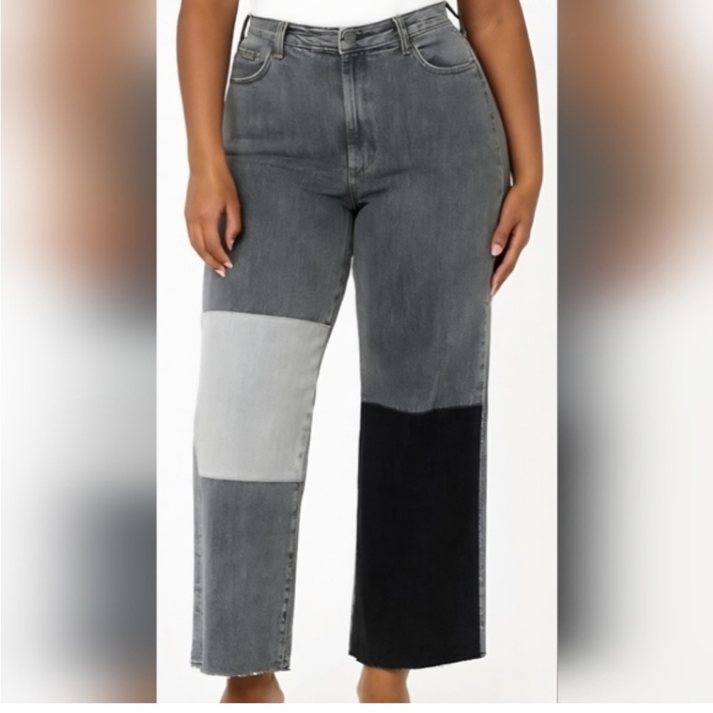 Tractr Women's Two-Tone Straight Leg Jeans size: 4/27 NWT - Picture 5 of 10